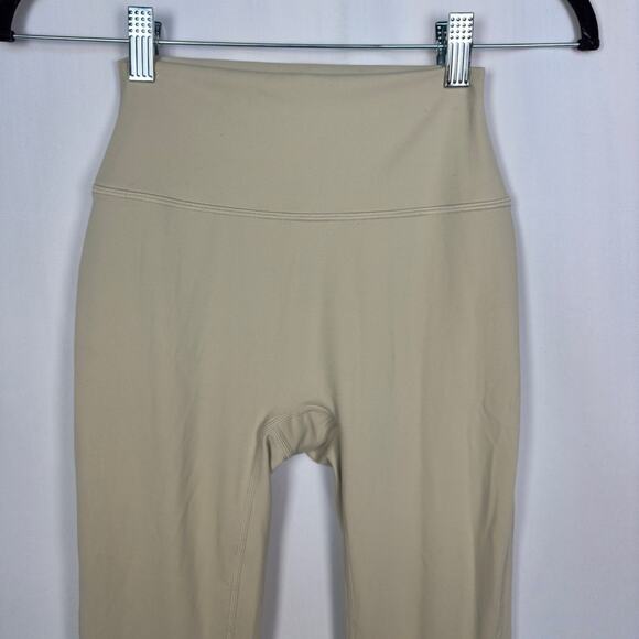 SET Active Form Cloud No Front Seem Cream Leggings 24'' Size Small - Picture 2 of 6